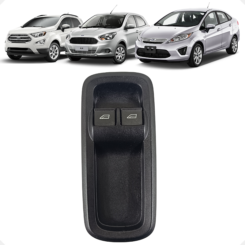 Botão Duplo Vidro Dianteiro Esquerdo Ka New Fiesta Ecosport