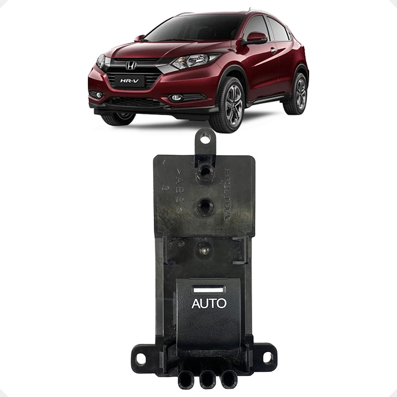 Botão Vidro Elétrico Traseiro Esquerdo Honda HRV 2016 a 2019