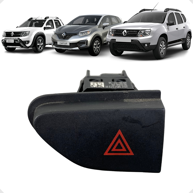Botão Pisca Alerta Renault Captur Duster Oroch 2013 a 2022