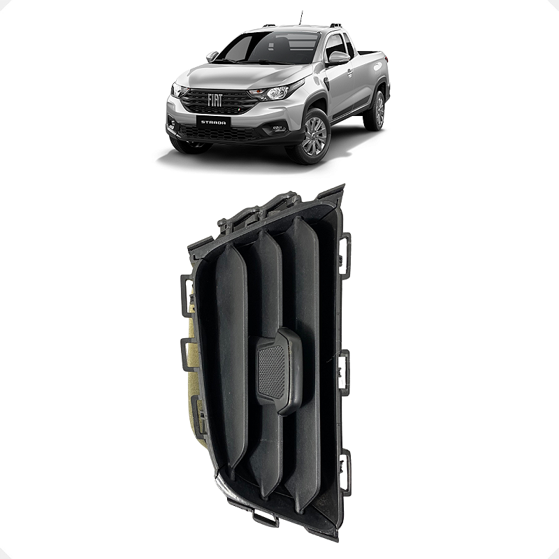 Difusor Ar Central Esquerdo Fiat Strada 2020 a 2024
