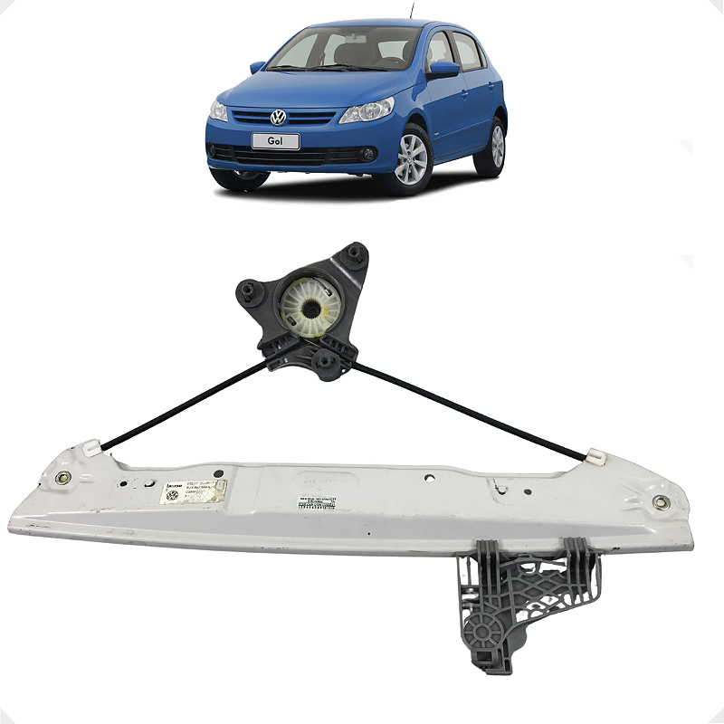 Maquina Vidro Traseiro Esquerdo Vw Gol G6 Voyage S/Motor