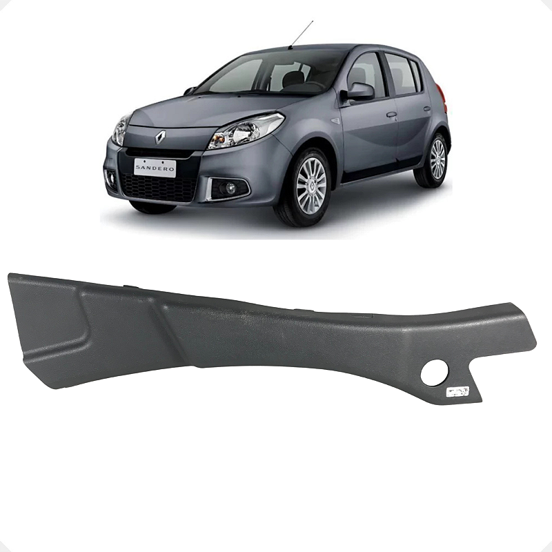 Acabamento Lateral Banco Direito Renault Sandero  2008 a 2014