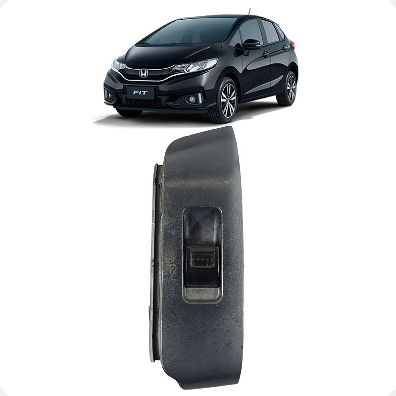 Botão Vidro Traseiro Esquerdo Honda Fit 2003 a 2008