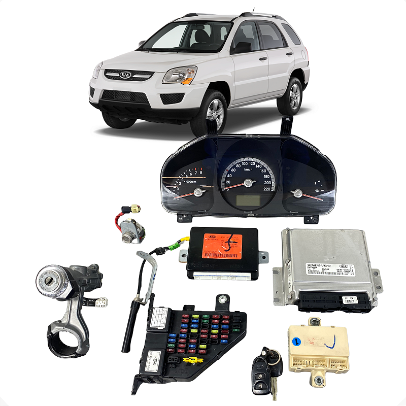 Kit Code Injeção Kia Sportage Ex 2.0 2008 2009 C/Detalhe