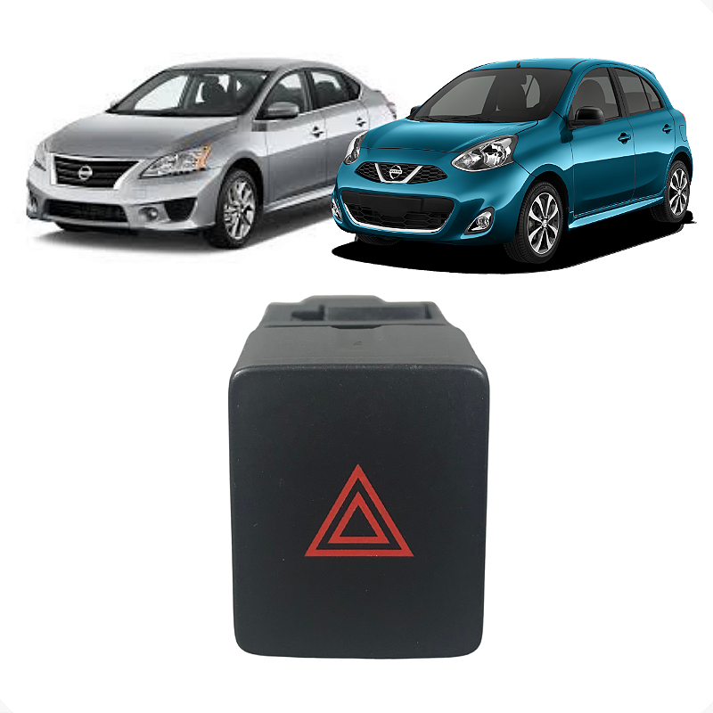 Botão Pisca Alerta Nissan March Versa 2015 a 2019