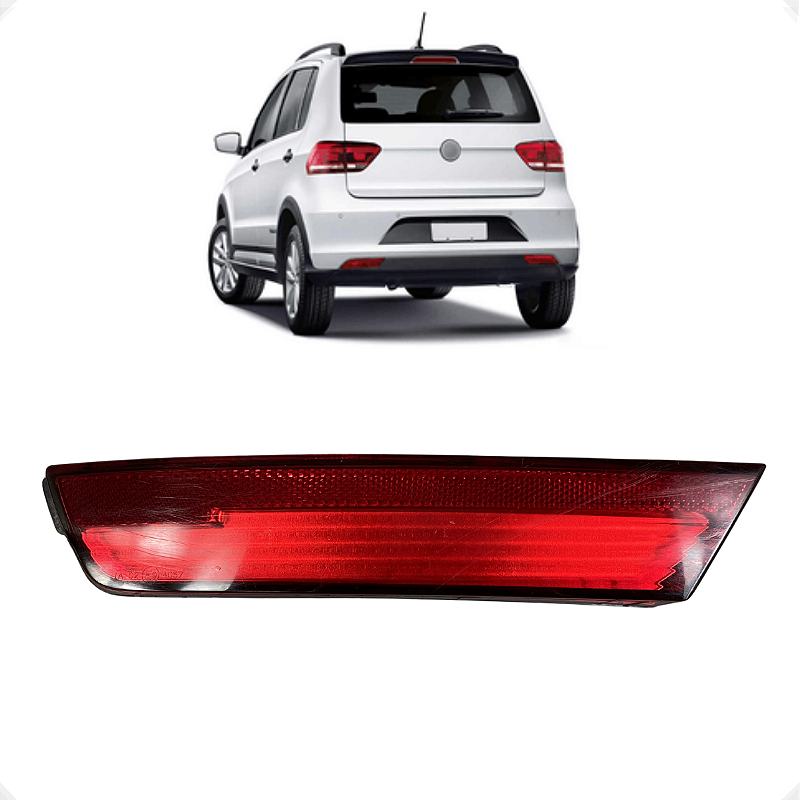 Refletor Parachoque Traseiro Esquerdo VW Fox 2013 2014