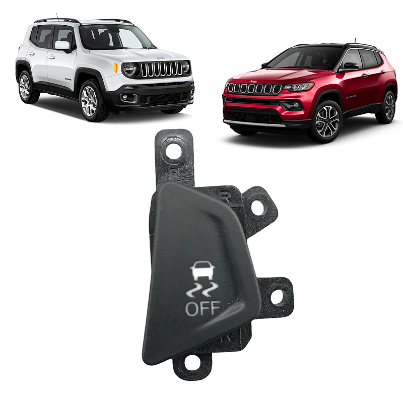 Comando Botão Tração Off Jeep Compass Renegade 2017 a 2021