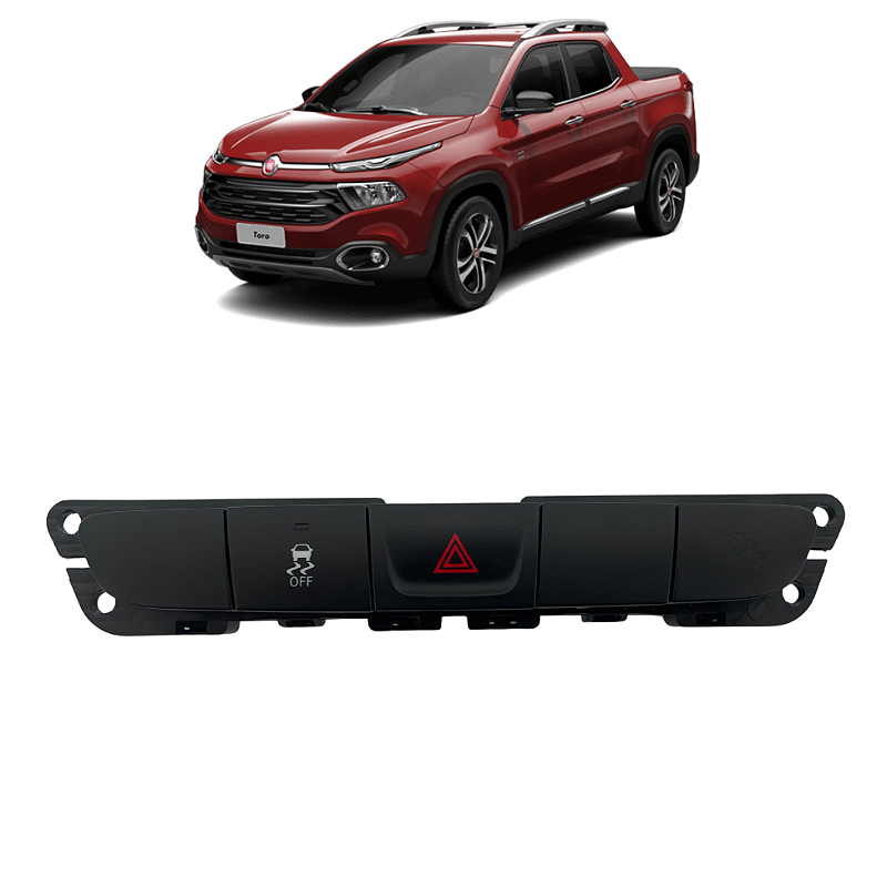 Comando Botão Pisca Alerta Controle Tração Toro 2016 a 2020