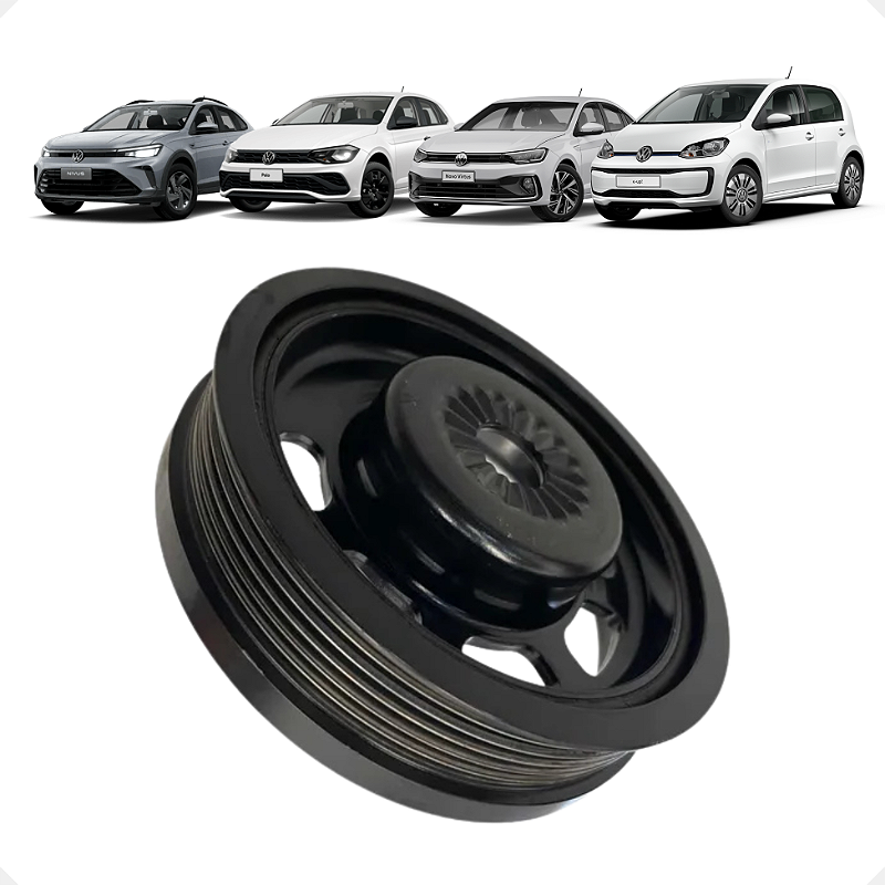 Polia Virabrequim VW Up Polo Gol Nivus 1.0 TSI 2017 a 2025