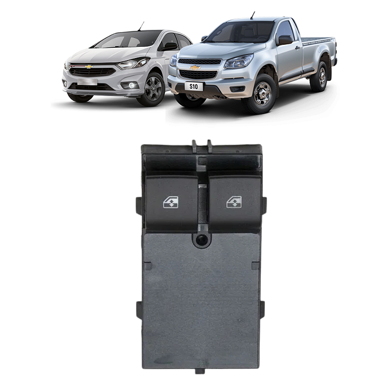 Comando Botão Vidro Elétrico 2p GM S10 Onix 2013 A 2020