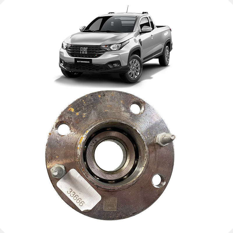 Cubo De Roda Traseiro Direito Fiat Strada Freedom 2021