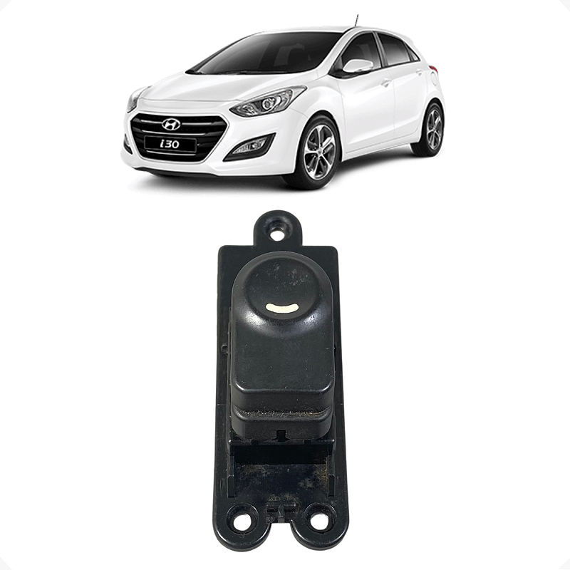 Botão Vidro Eletrico Traseiro Esquerdo Hyundai I30 2010 2011