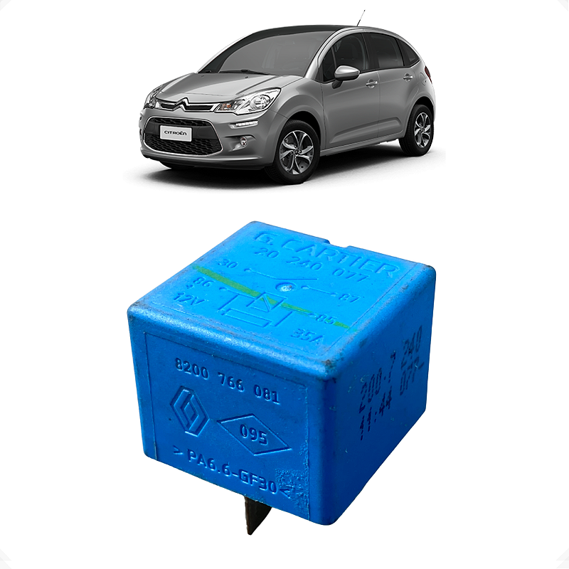 Rele Ar condicionado Peugeot Citroen C3 2008 2009 2010 a 2022