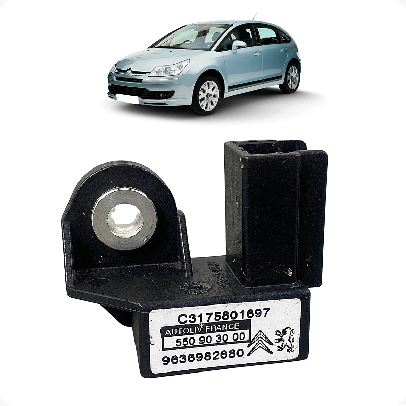 Sensor Airbag Citroën C4 2011 - Part Number 550903000 - Sensor SRS Testado e Funcional, Reposição Automotiva