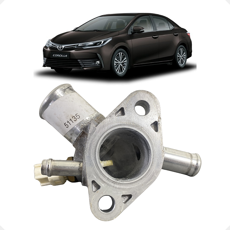 Carcaça Válvula Termostática Toyota Corolla Altis 2020 2021