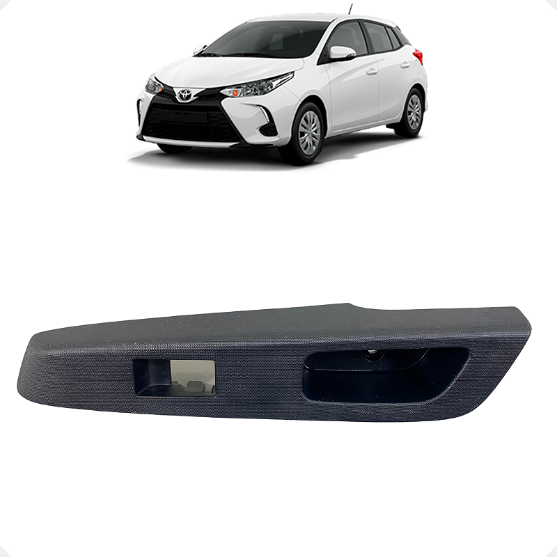 Moldura Botão Vidro Traseiro Esquerdo Toyota Etios 2013/2020