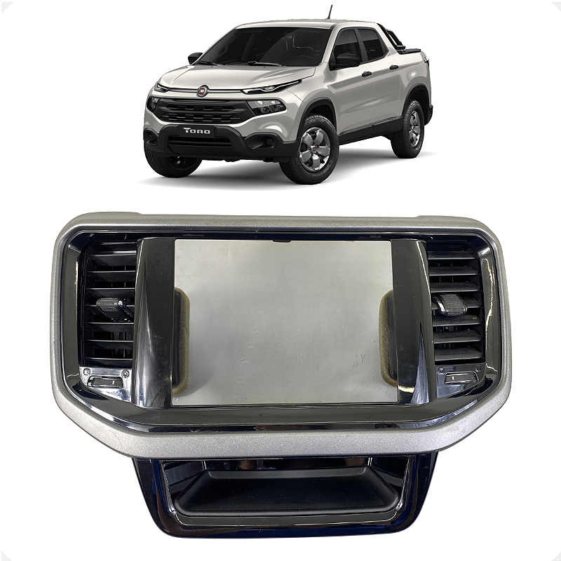 Moldura Painel Multimídia Fiat Toro 2021 2022 2023 2024