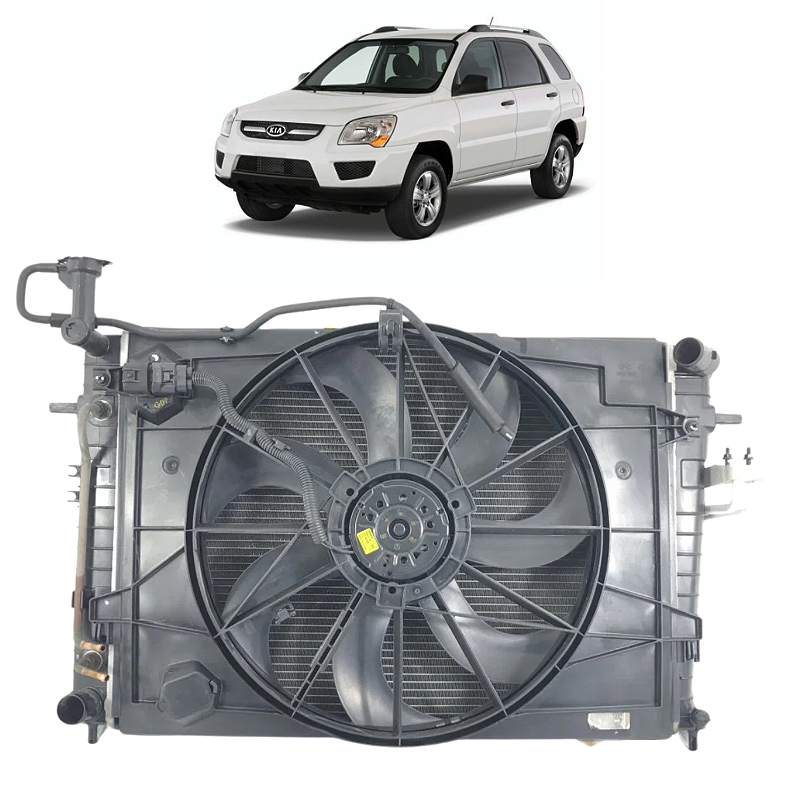 Kit Radiador Kia Sportage Ex 2.0 16V 2008 C/ Detalhe