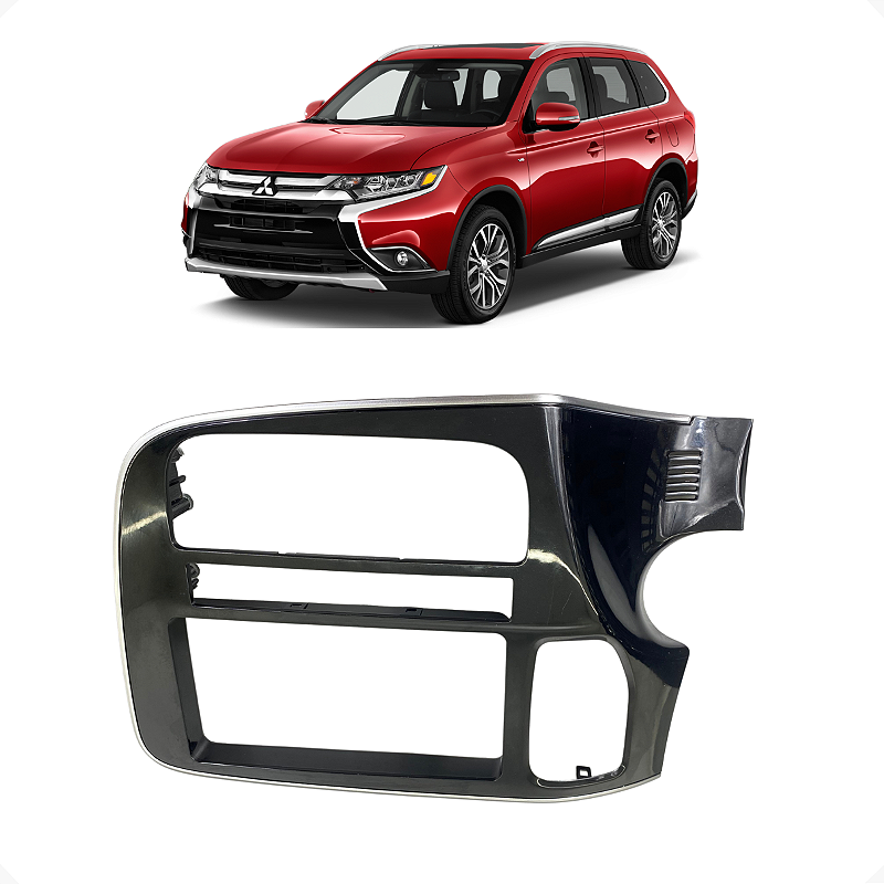 Moldura Central Painel Mitsubishi Outlander 2014 a 2018