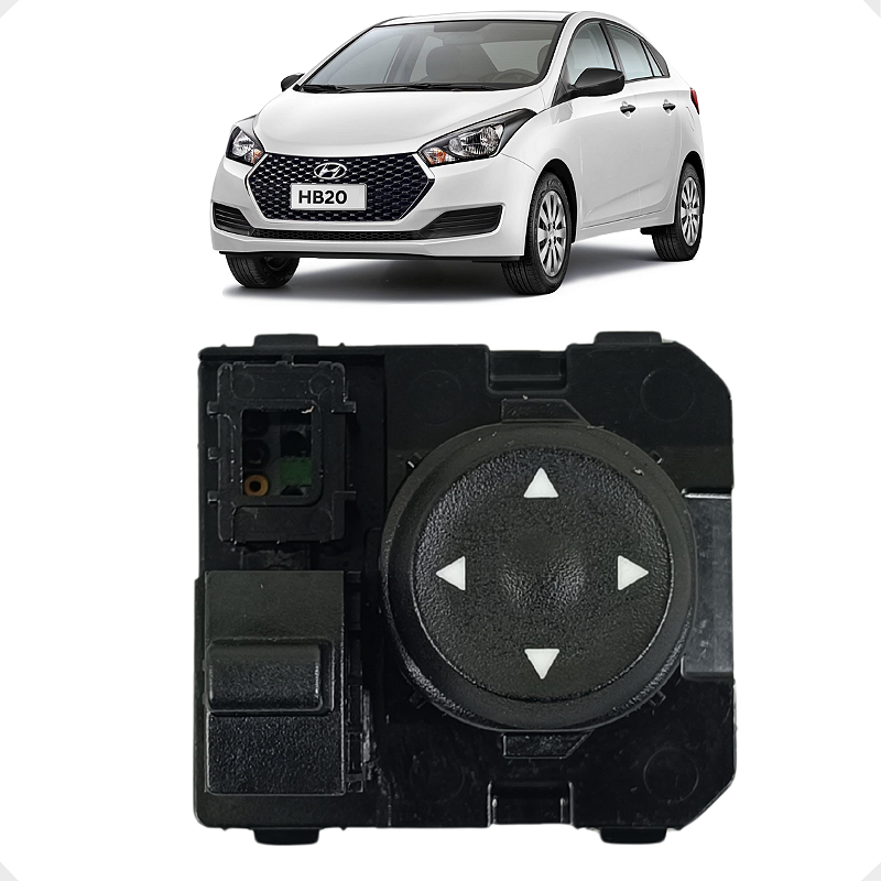 Botão Comando Retrovisor Hyundai HB20 2020 2021 2022