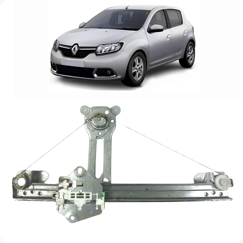 Máquina Vidro Manual Traseira Esquerda Renault Sandero 2014