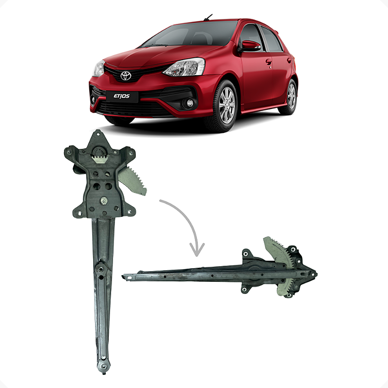 Máquina Vidro S/Motor Dianteiro Direito Etios 2012 a 2021