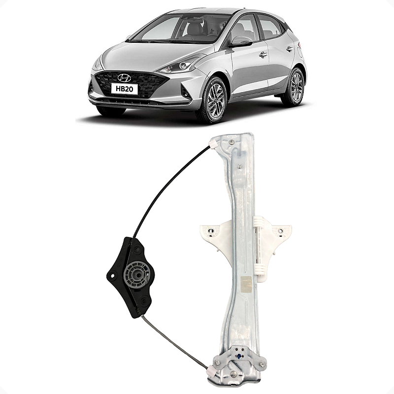 Maquina Vidro S/Motor Traseiro Direito Hb20 2019 2020 a 2022