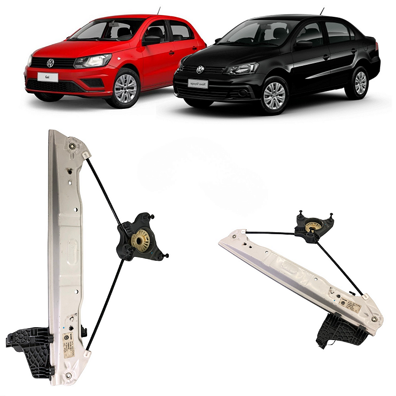 Máquina Vidro S/ Motor Dianteiro Esquerdo VW Gol Voyage 2022