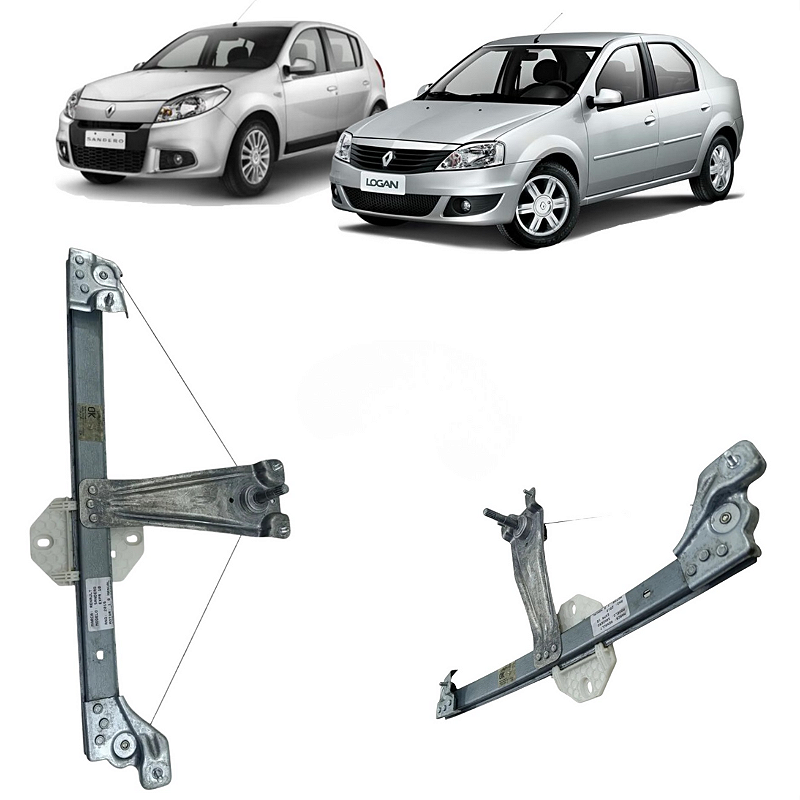 Máquina Vidro Manual Traseiro Esquerdo Logan Sandero 2024