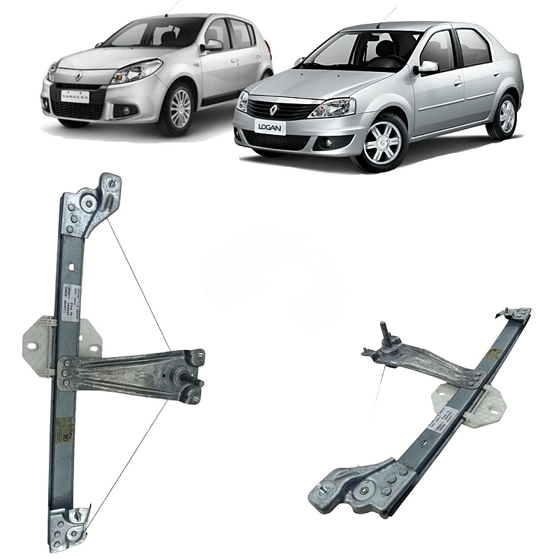 Máquina Vidro Manual Traseiro Direito Logan Sandero 2023 2024