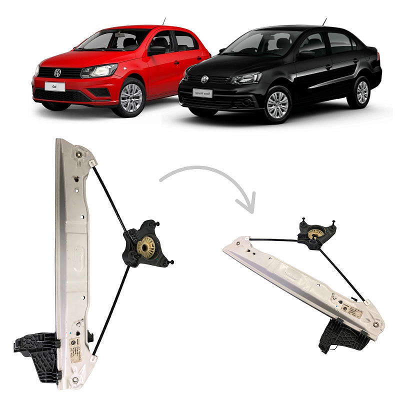 Máquina Vidro S/ Motor Dianteiro Direito VW Gol Voyage 2009