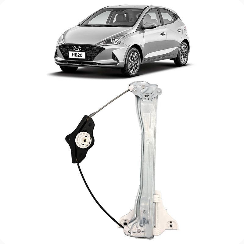 Maquina Vidro S/Motor Traseiro Esquerdo Hb20 2019 a 2022