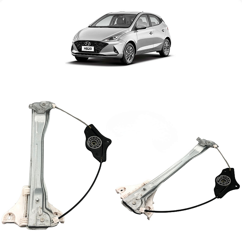 Máquina Vidro S/ Motor Dianteiro Esquerdo HB20 2020 a 2025