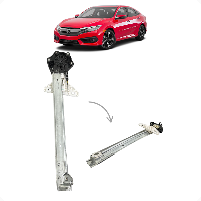 Máquina Vidro Traseira Esquerda Honda Civic G10 2016 a 2021