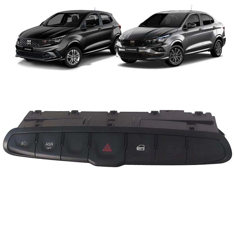 Botão Farol Milha ASR Pisca Alerta Trava Porta Argo 2018