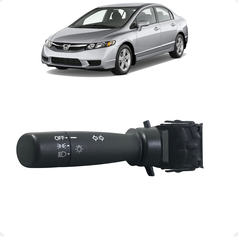 Chave Seta Luz Farol Honda New Civic 2012 2013 2014 a 2021