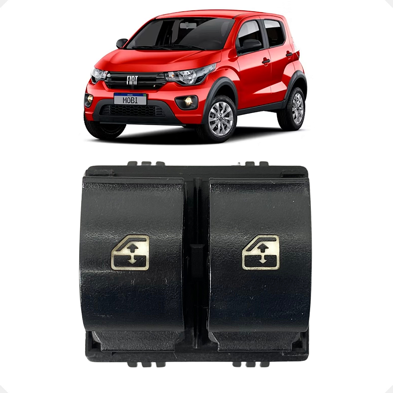 Botão Vidro Elétrico Duplo Fiat Mobi 2017 2018 2019 a 2025
