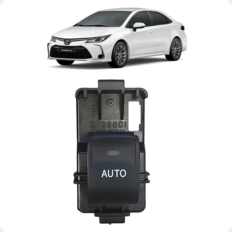 Comando Botão Elétrico Dianteiro Direito Corolla 2009 a 2019