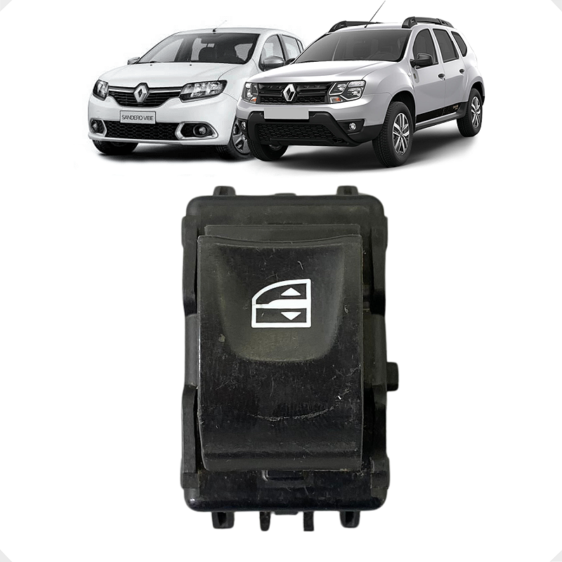 Botão Vidro Elétrico Duster Logan Sandero 2016 a 2024