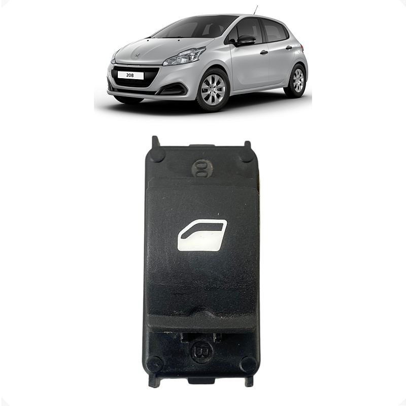 Botão Vidro Elétrico Traseiro Esquerdo Peugeot 2008 2019