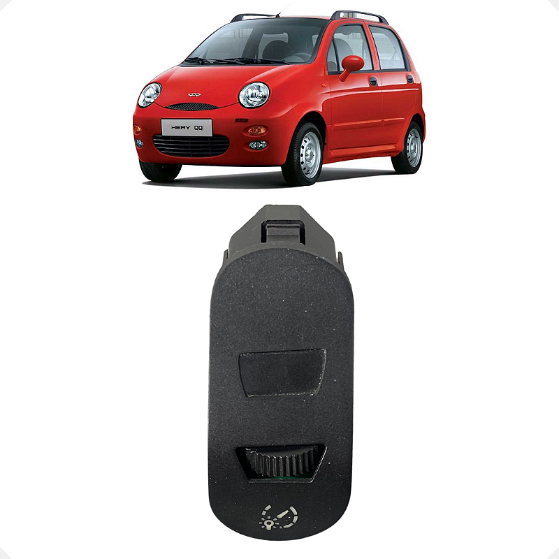 Botão Regulagem Luz Painel Chery QQ 2011 a 2015