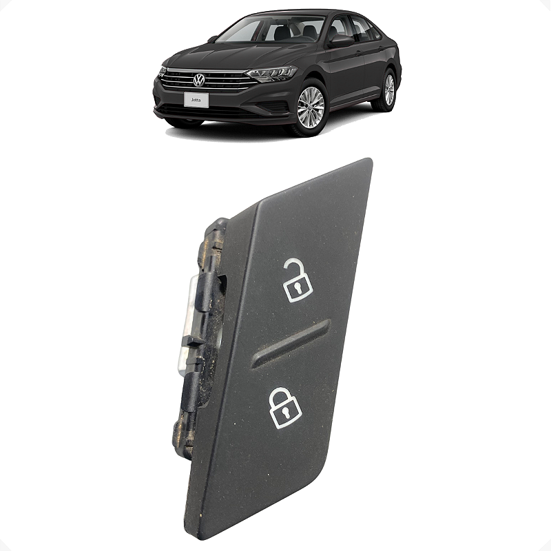 Botão Trava Destrava Porta VW Jetta GLI 2019 a 2023