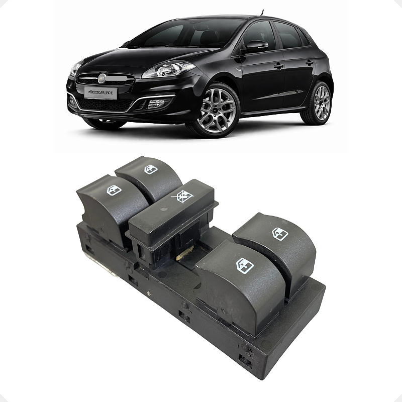 Comando Botão Vidro Elétrico Dianteiro Esquerdo Bravo 2010