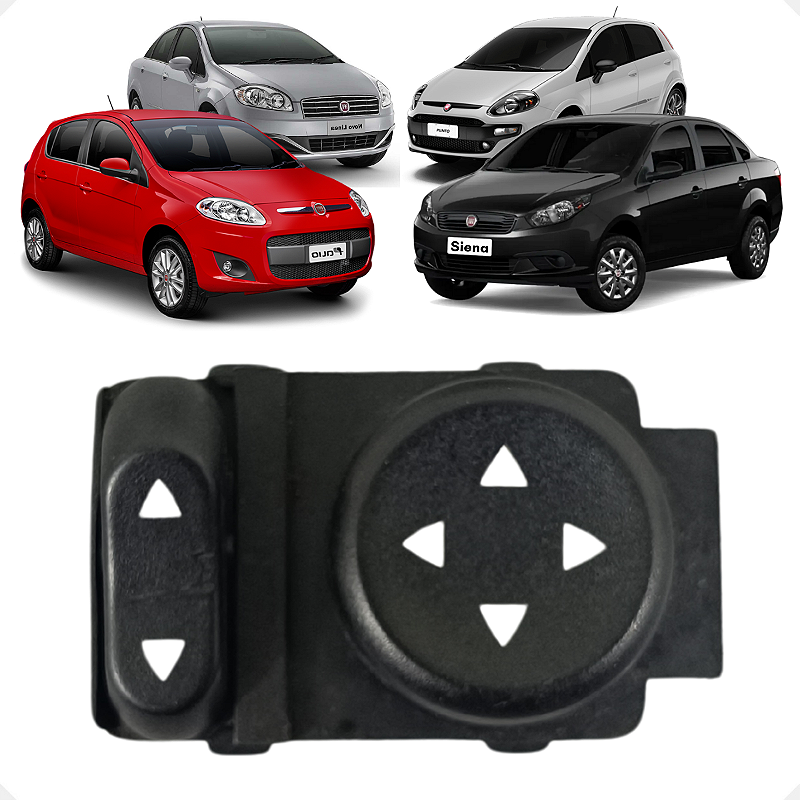 Botão Comando Retrovisor Fiat Palio Siena Punto Linea 2016