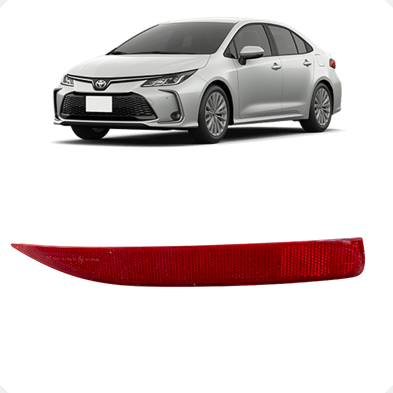 Refletor Olho Gato Direito Toyota Corolla Altis 2020 a 2023