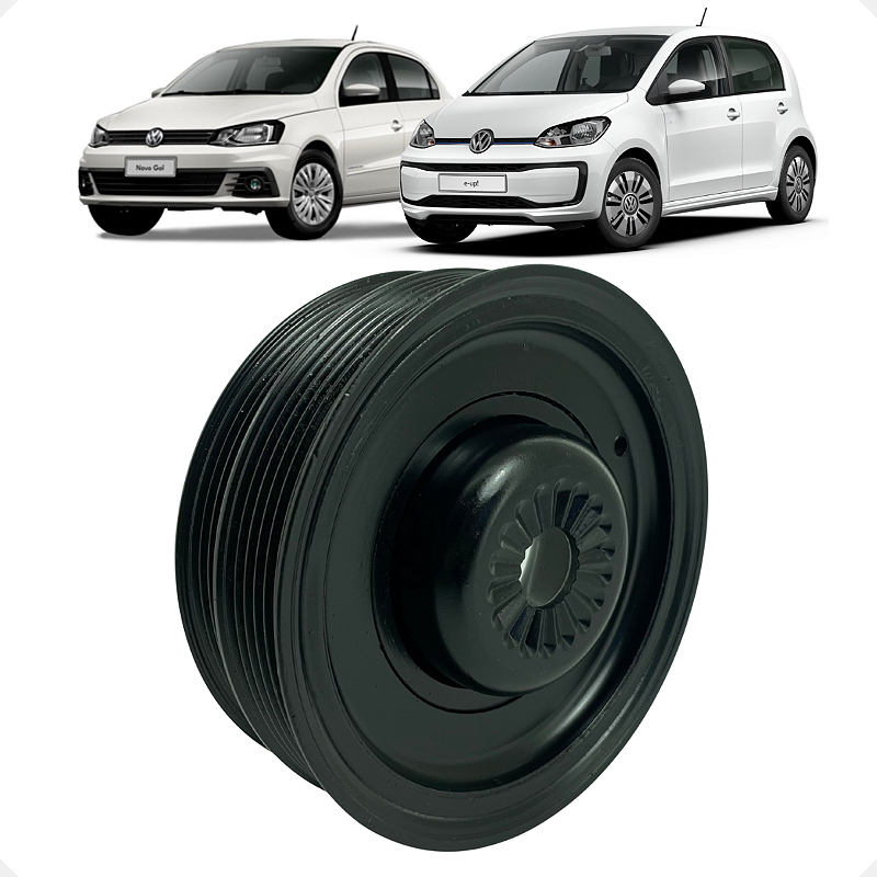 Polia Virabrequim Dupla VW Up! Gol G7 G8 1.0 3c 2017 a 2025