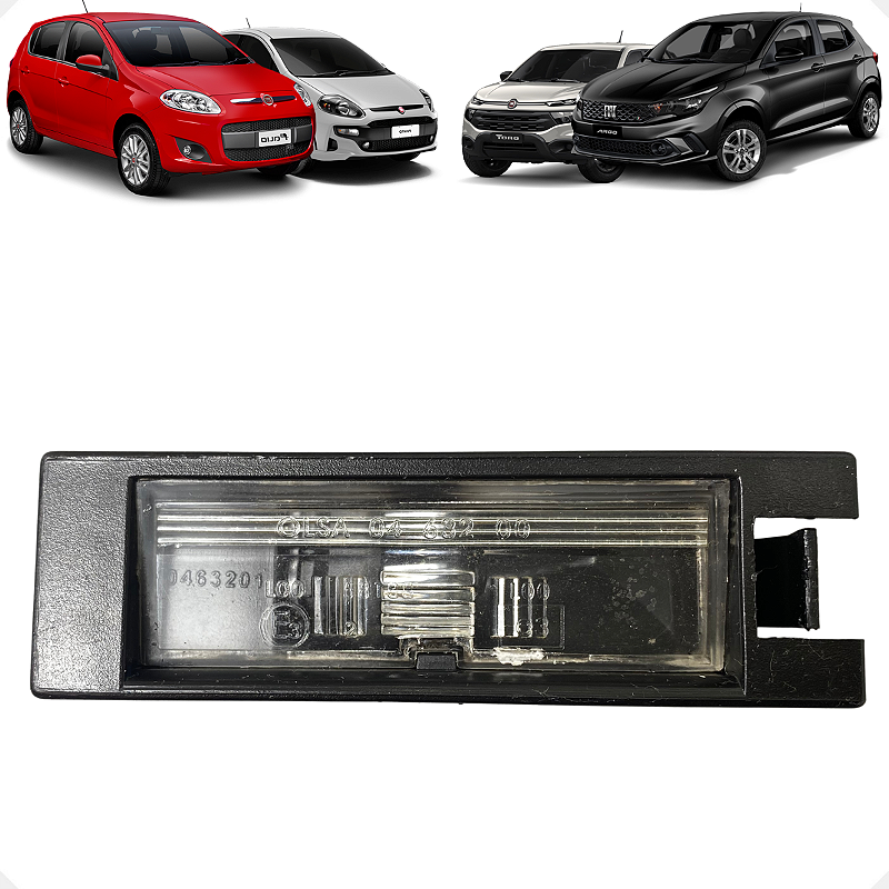 Lanterna Luz De Placa Fiat Toro Argo Linea Palio Uno Punto