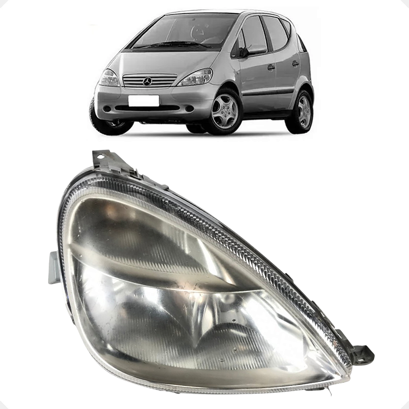 Farol Direito Mercedes-Benz Classe A 190 2001 2002 C/Detalhe