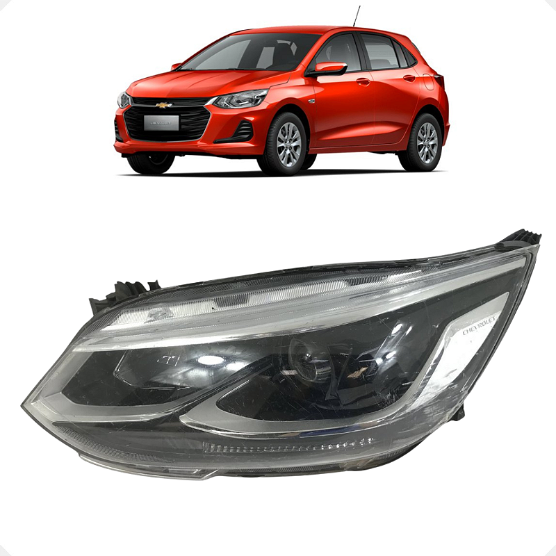 Farol Esquerdo Chevrolet Onix 1.0 2022 023 2024 C/Detalhe