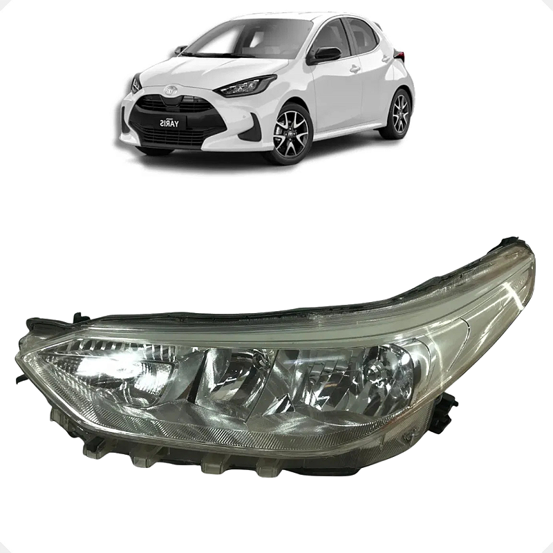 Farol Esquerdo Toyota Yaris 2018 a 2021 Retirada De Peças